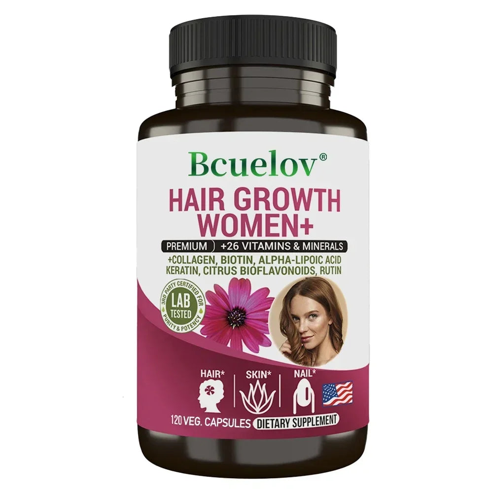 Women Daily Multivitamin Multimineral Capsules, Biotin, Support Hair Skin Nail Joint Bone Heart Health, Boost Energy & Immunity Healthy supplements