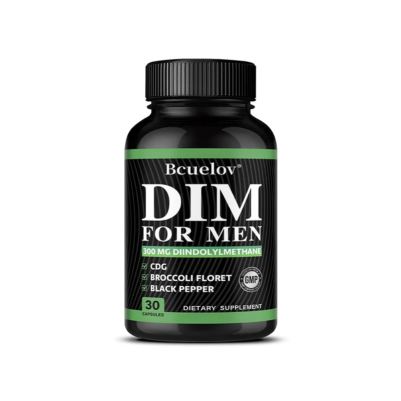 DIM Supplement 120 Capsules with Piperine - Hormone Balance Menopause Prostate Health Metabolism Support, Increase Muscle Mass Healthy supplements