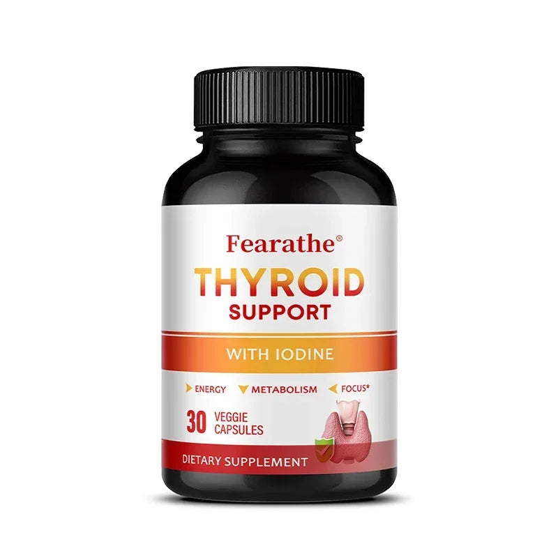 Thyroid Support with Iodine, Improve Your Energy & Mood - Metabolism Booster Thyroid Health Supplement for Women and For Men Healthy supplements