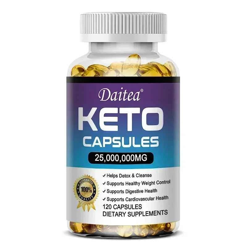Keto Capsules - Weight & Fat Management, Burn Belly Fat, Detoxification, Digestion, Immunity - High Strength Ketone Supplement