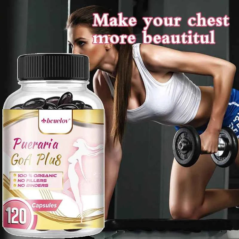 Pueraria Mirifica Capsules 500mg, Help Breasts Firm, Elastic & Curves, Estrogen Balance, Menopause Support & Skin Nourishment