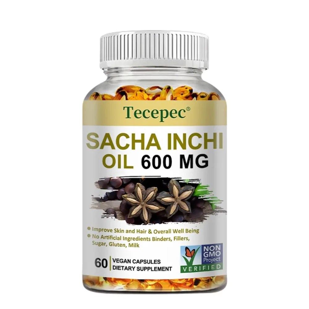Sacha Inchi Oil Supplement - Promotes Brain and Joint Health, Helps Lower Cholesterol, Antioxidants, support Immune System Healthy supplements