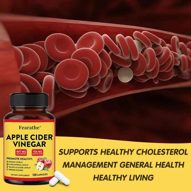 Apple Cider Vinegar - Vitamin D3 & Zinc,Immune & Weight Management Support,Healthy Supplement Non-GMO
