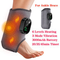 Electric Ankle Massager Hot Compress Vibration Ankle & Wrist Massage Wrap for Joint Protection Ankle Support Brace Wristband Healthy supplements