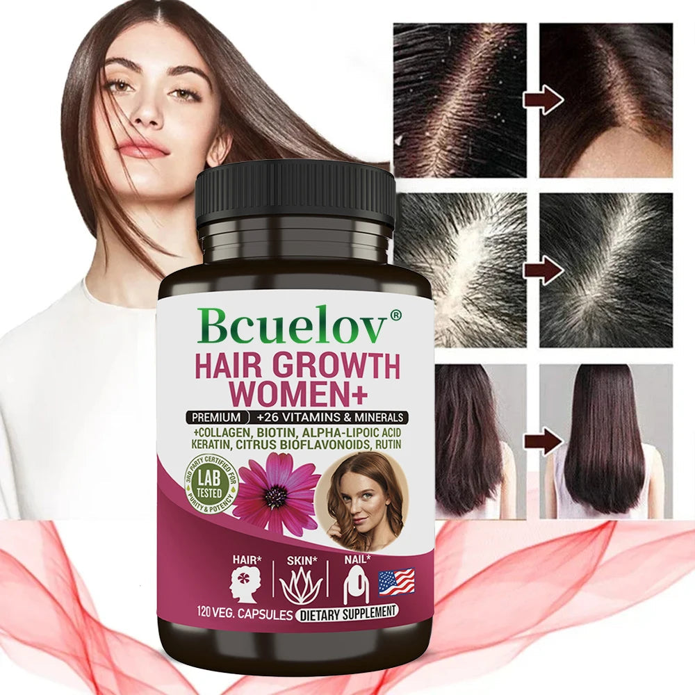 Women Daily Multivitamin Multimineral Capsules, Biotin, Support Hair Skin Nail Joint Bone Heart Health, Boost Energy & Immunity Healthy supplements