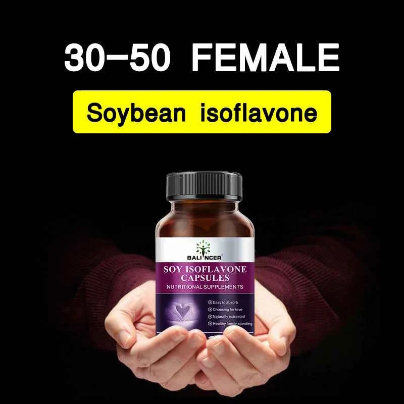 Soy Isoflavone Extract Capsules, Physical Condition Maintenance, Menopause Relief, Mood Support, Female Nutritional Supplement
