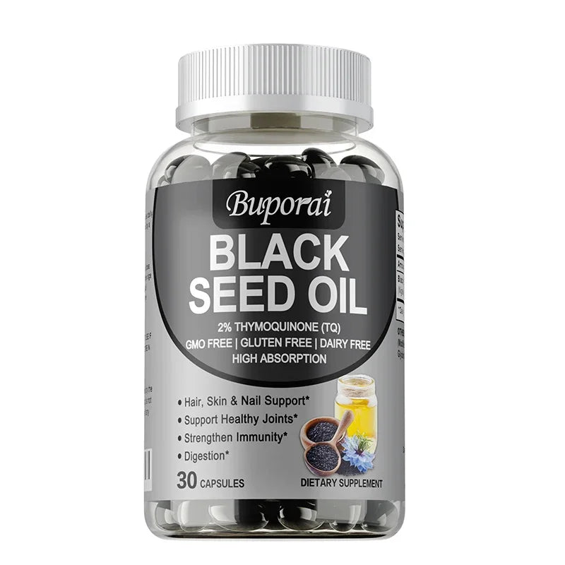 Premium Black Seed Oil 120 Capsules - Support Overall Health | Immune System Support, Non-GMO, Gluten-Free Supplement Healthy supplements