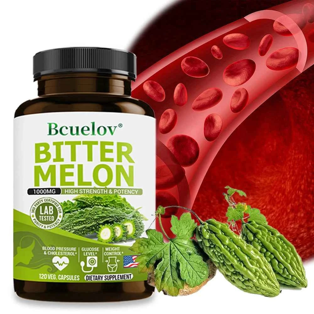 Natural Bitter Melon Capsules for Enhanced Blood Circulation and Wellness Support