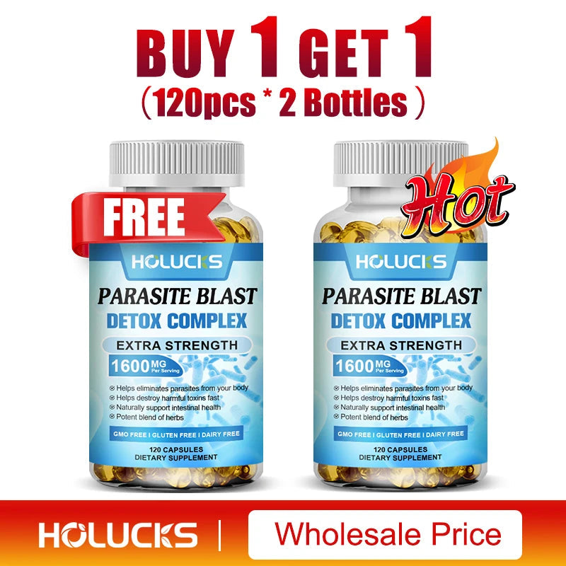 Extra Strength Parasite Cleanse Supplement, Natural Herbal Blend, Support Intestinal Health & Full Body Detox for Men & Women Healthy supplements