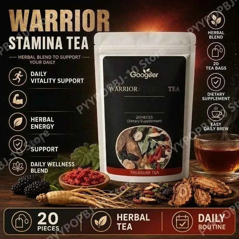 Googeer Herbal Supplement for Men's Wellness - 20 Bags of Black Mulberry & Goji Berry for Daily Health Boost
