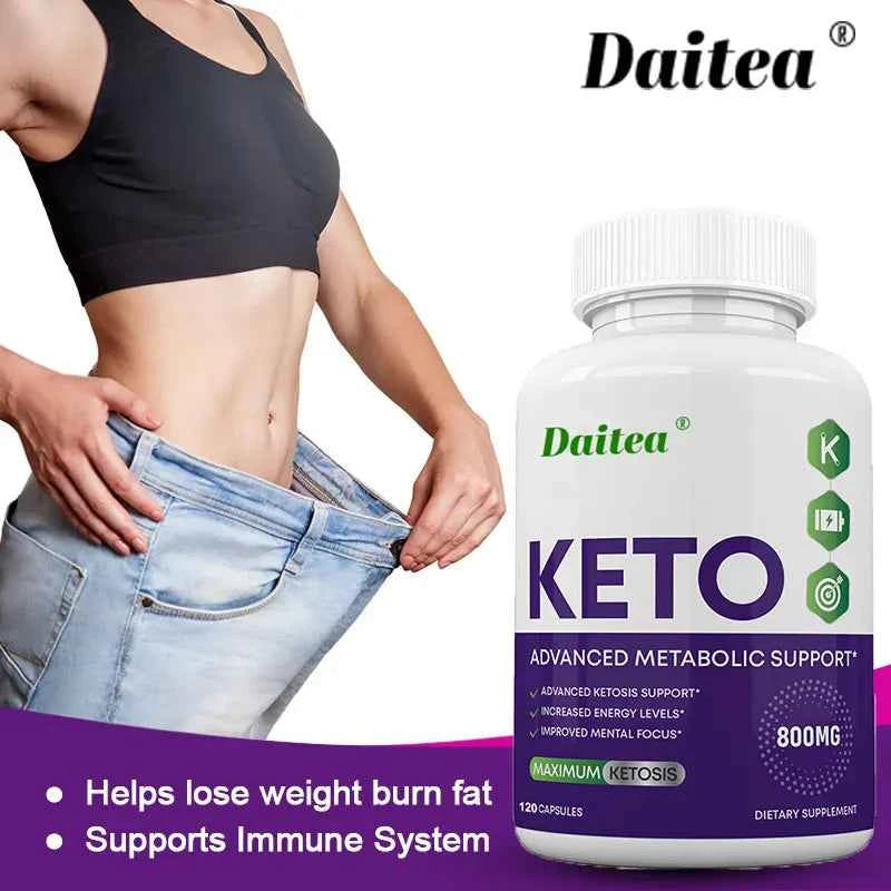 Keto Capsules 800mg - Weight Management, Burn Belly, Detoxification, Digestion, Immunity,Dietary Supplement