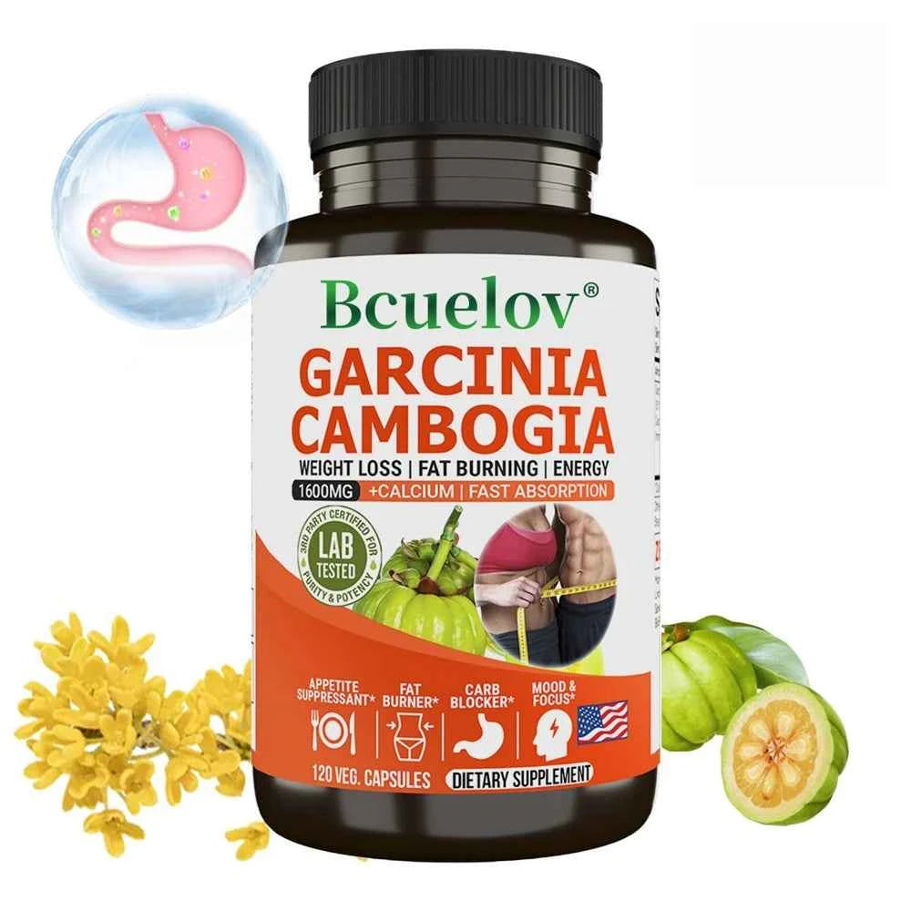 Bcuelov Garcinia Cambogia Capsule for Women & Men Fat Burning, Intestinal Cleansing, weight Management Supplement, NON-GMO