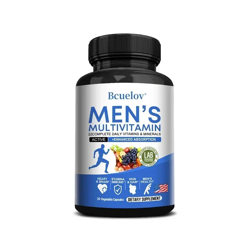 Men's Daily Multivitamin – 22 Vitamins & Minerals, Vegan Dietary Supplement for Energy Immunity Digestion Skin & Overall Health Healthy supplements