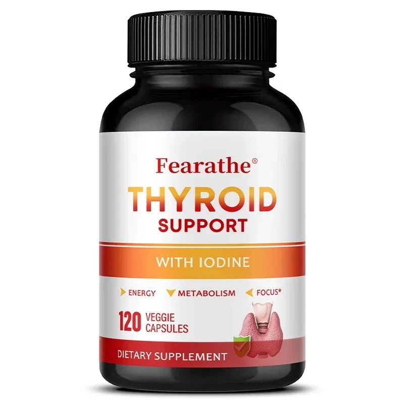 Thyroid Support with Iodine, Improve Your Energy & Mood - Metabolism Booster Thyroid Health Supplement for Women and For Men Healthy supplements
