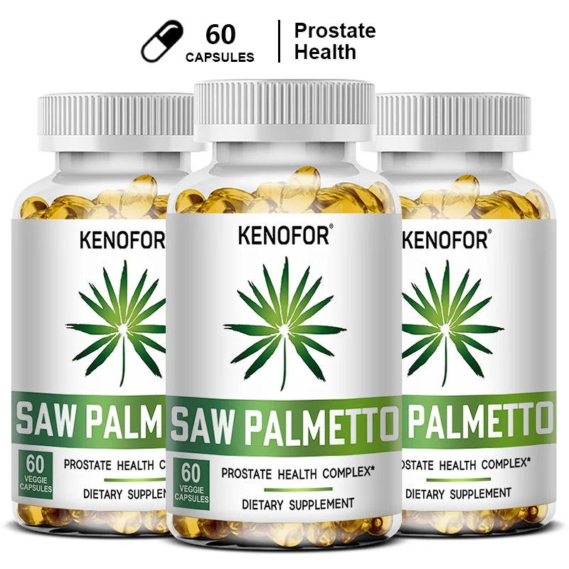 Saw Palmetto Extract Capsules Prostate Health Supplement Hair Growth for Mens Help Normal Urination Frequency Healthy supplements