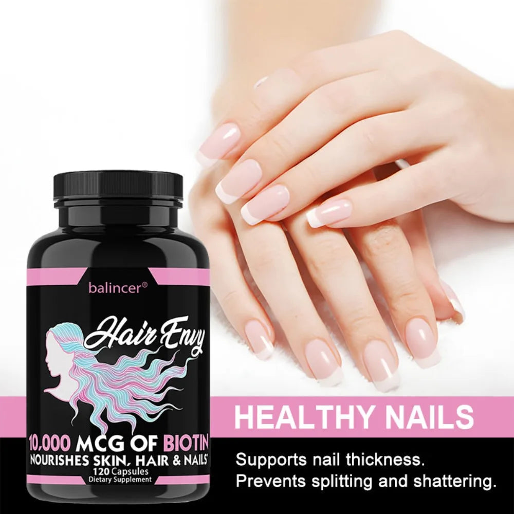Hair, Skin & Nails Vitamin Supplement with Biotin, Keratin, Antioxidants, Supports Hair, Skin, and Nail Health for Women & Men Healthy supplements