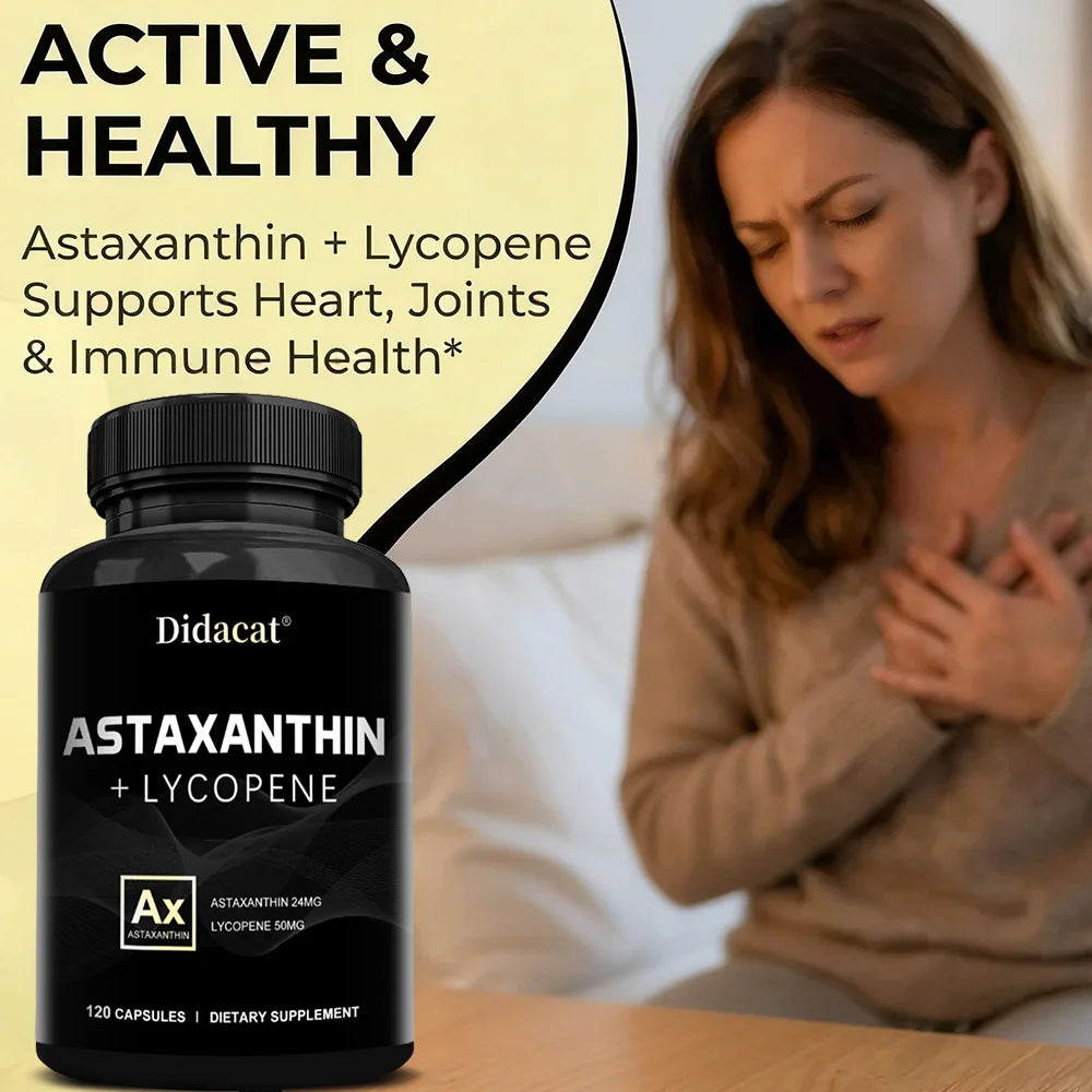 Astaxanthin Supplement for Men and Women | From Haematococcus Pluvialis Microalgae for Eye & Skin Health Support Healthy supplements