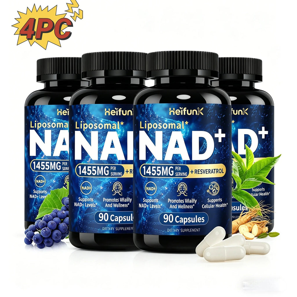 NAD+ Anti Aging Cell Booster Resveratrol Supplement Capsules with Niacinamide Support Cellular Health for Men & Women, Non-GMO Healthy supplements