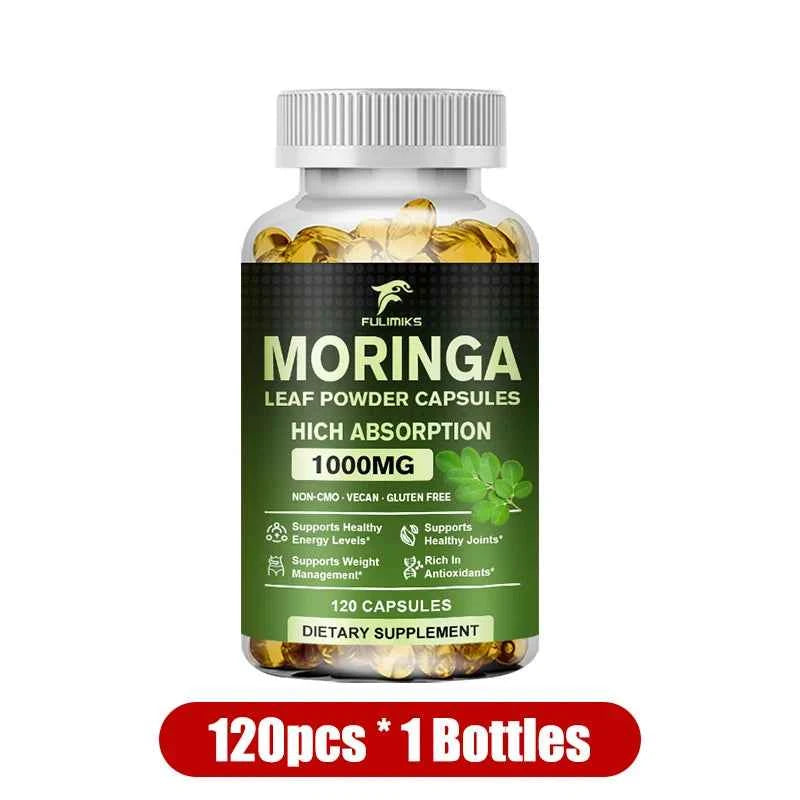 Buy 2 Get 2 Free! Pure Moringa Leaf Powder Supplement Energy, Metabolism and Immune Support,Weight Management, Non-GMO