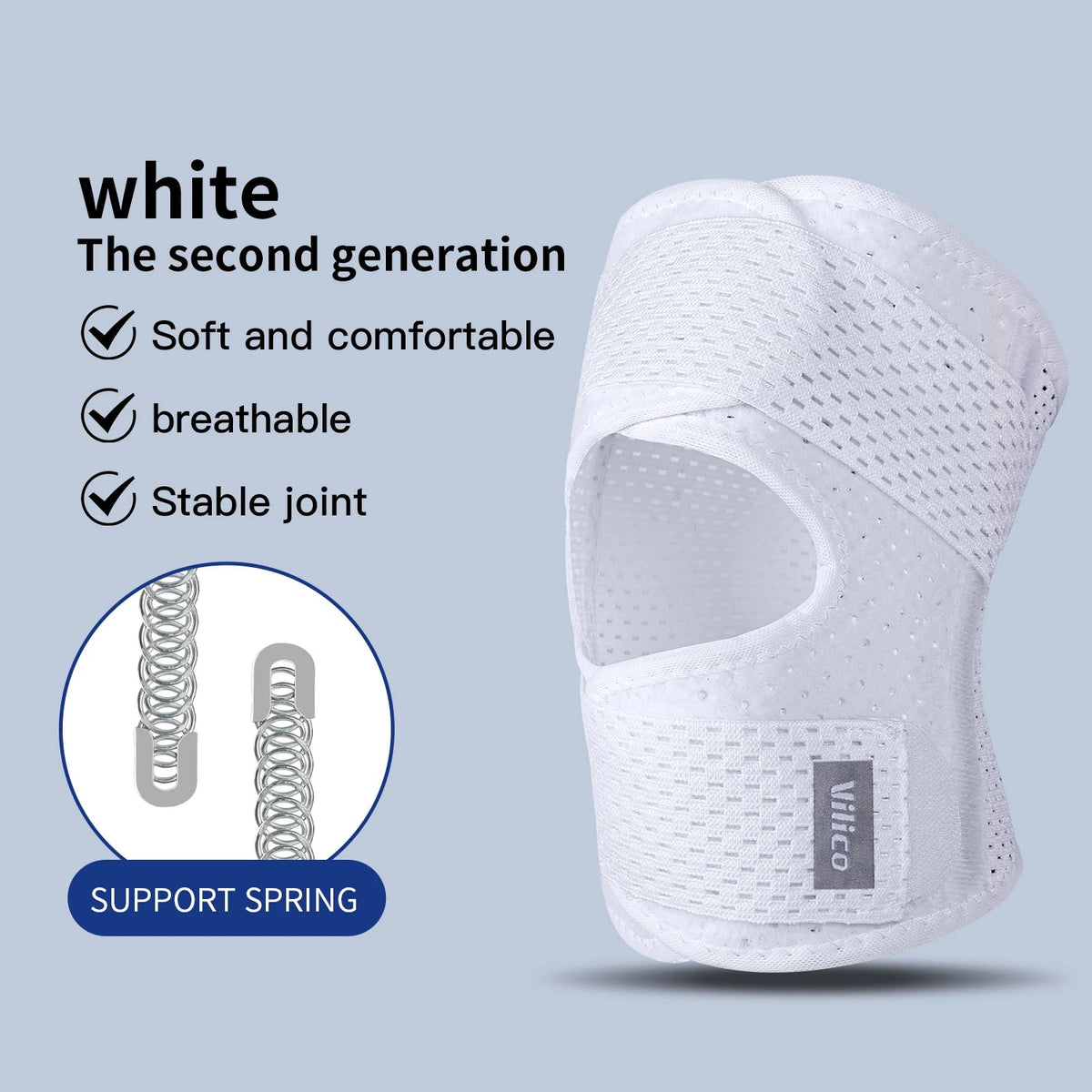 Sports Kneepad Pressurized Elastic Knee Pads Knee Support Joints Protector Fitness Gear Injury Recovery Brace Protector Non-Slip Healthy supplements