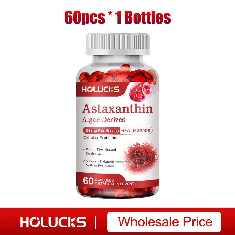 Astaxanthin 24mg Supplement, for Cardiovascular Health, Anti-aging,Support Eye,Skin,Joint, Heart & Immune Health, Antioxidant Healthy supplements