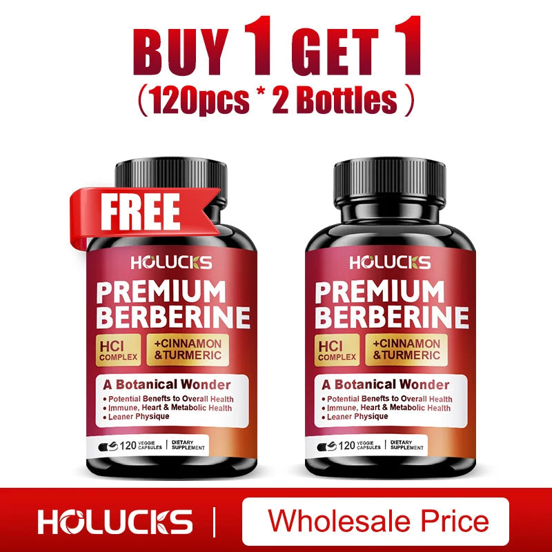 Berberine Supplements, with Cinnamon & Turmeric, Support Metabolic Health, Immune Balance & Wellness  for Daily Life Healthy supplements
