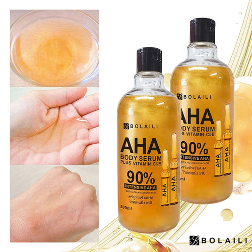 ALPHA Hydroxy Acids 24K Gold Face Body Serum Vitamin C&E Essence Firming Moisturizing Spots Remover Whitening Skin Care 500ml Healthy supplements