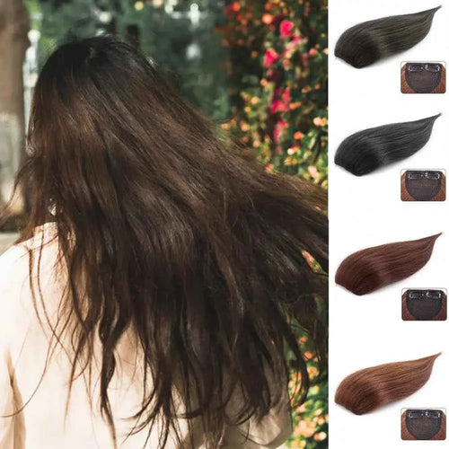 20/15/20/30cm Hair Extension Clip Long Supplement Hair Elastic Clip Invisible Human Hair Wig Pads Synthetic Hairstyle For Female