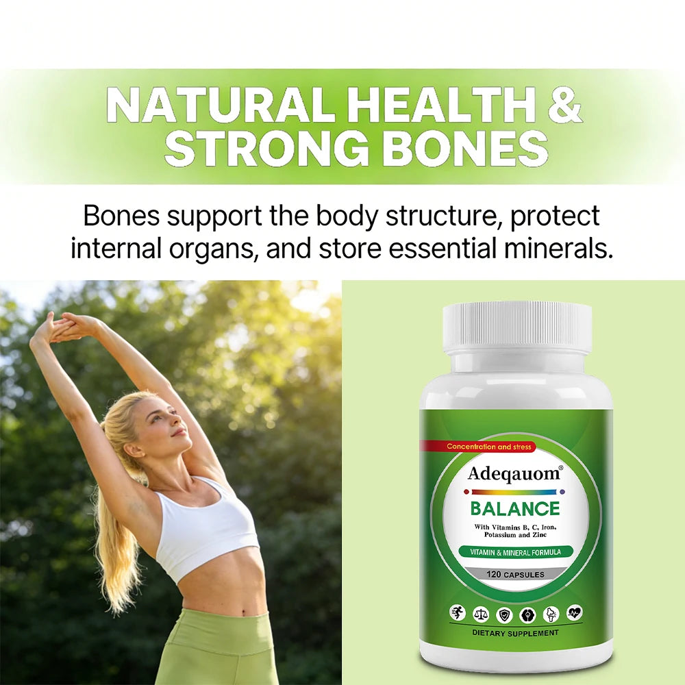Iron Supplement Capsules - Increase Energy, Reduce Fatigue, Improve Immunity and Brain Health, Non-GMO Healthy supplements