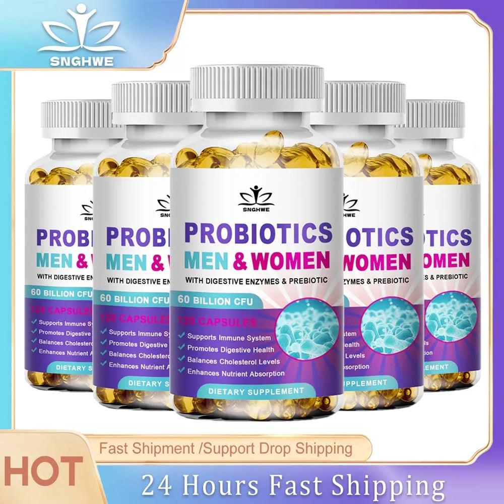 Lactobacillus Probiotic Supplement - Helps Burn Fat Metabolism & Promotes Nutrient Digestion And Gut Health For Adult Men&Women Healthy supplements