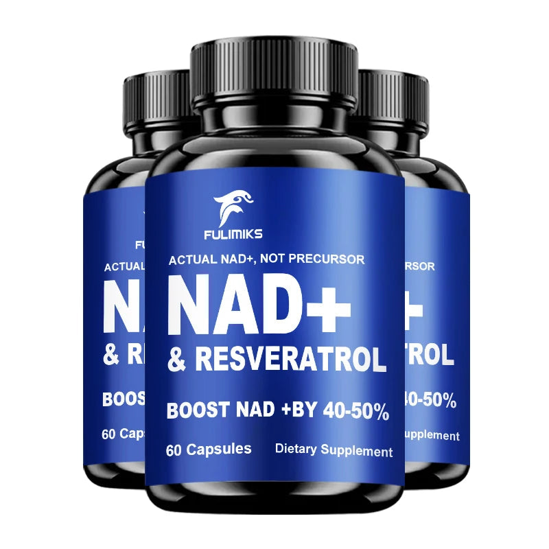 Premium NAD+ Supplement, with Pure NAD+ & Trans-Resveratrol,Vitamin, Support Cellular, Skin, Hair & Nail Health, Immune, sleep Healthy supplements