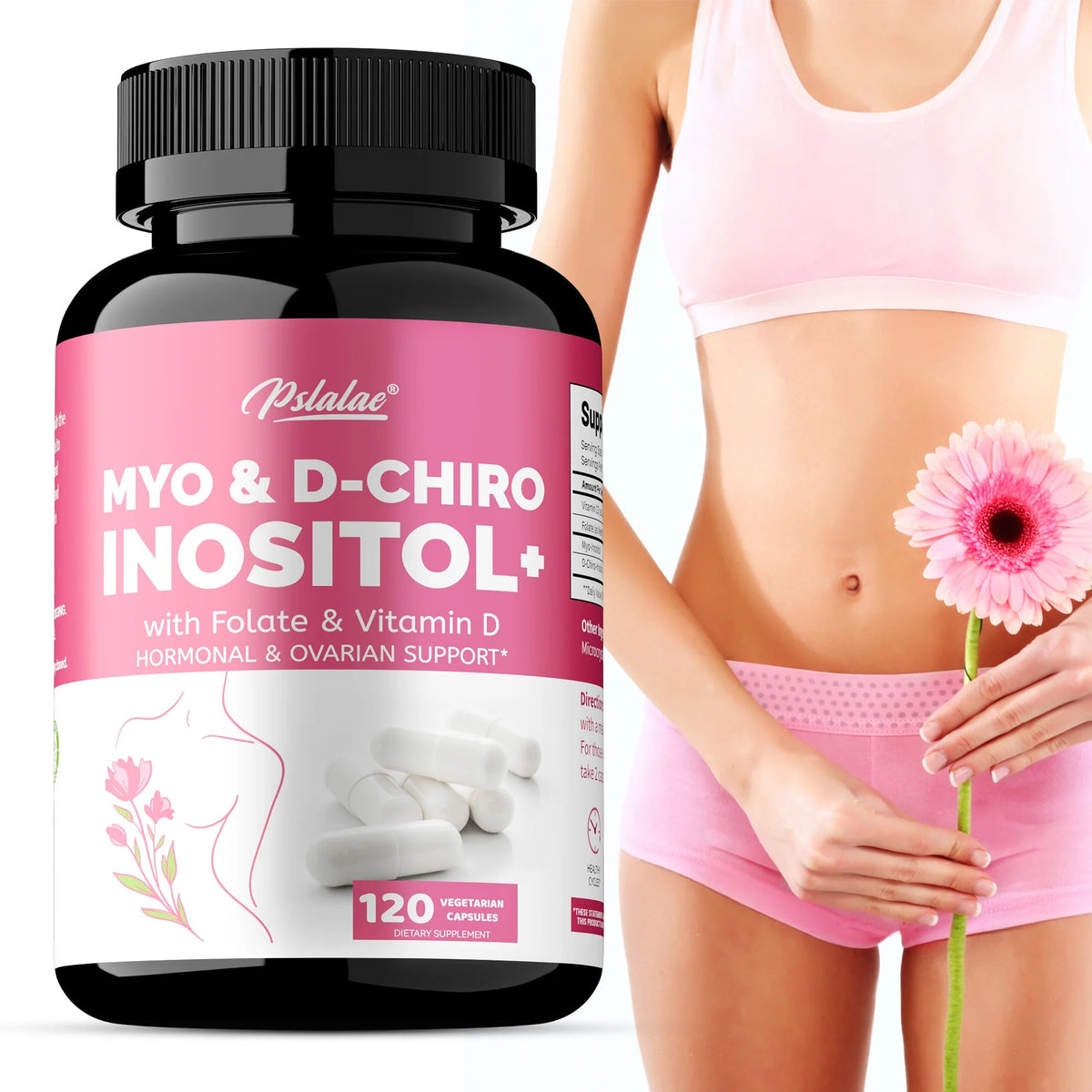MYO & D-CHIRO INOSITOL - Rich in Vitamins, Supports Women's Health and Ovarian Function, Improves Immunity,Hormone Balance Healthy supplements