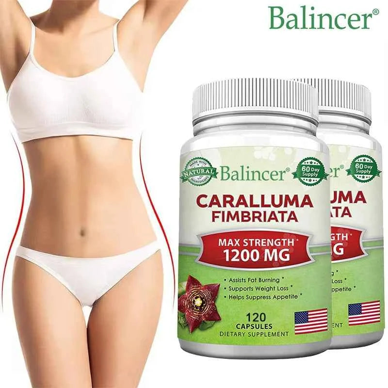 Caralluma Fimbriata - Maximum Strength Weight Management Supplement, Appetite Suppressant, Metabolism Booster - 120 Capsules