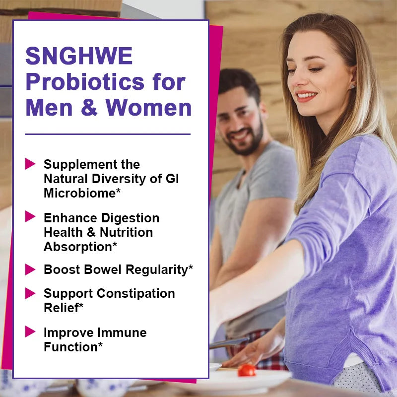 Lactobacillus Probiotic Supplement - Helps Burn Fat Metabolism & Promotes Nutrient Digestion And Gut Health For Adult Men&Women Healthy supplements