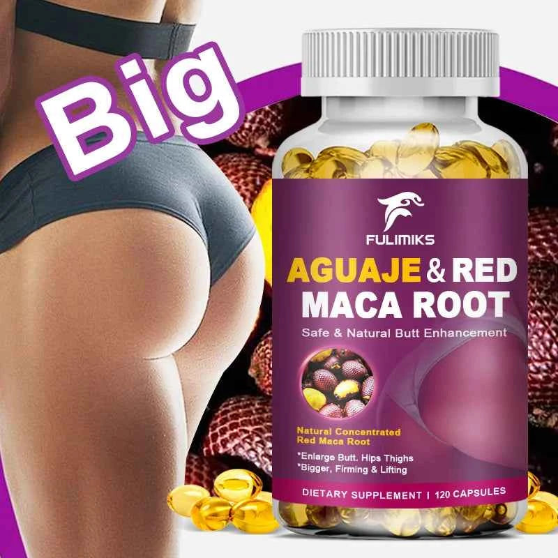 Pure Aguaje & Red Maca Root Capsules, Support Balances Estrogen & Promotes a Healthy Menstrual Cycle, Non-GMO