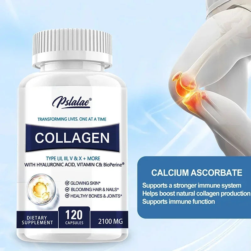 Collagen Capsules - Contains Vitamin C, Promotes Joint and Bone Health, Healthy Hair, Nails and Skin, Boosts Energy Healthy supplements