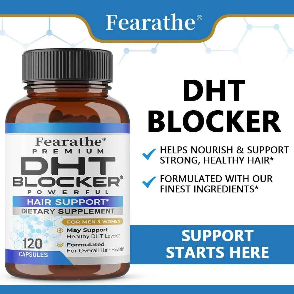 DHT Blocker Capsules Containing Biotin Saw Palm Hair Growth Thicker and Longer Male and Female Supplements