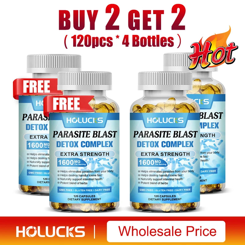 Extra Strength Parasite Cleanse Supplement, Natural Herbal Blend, Support Intestinal Health & Full Body Detox for Men & Women Healthy supplements