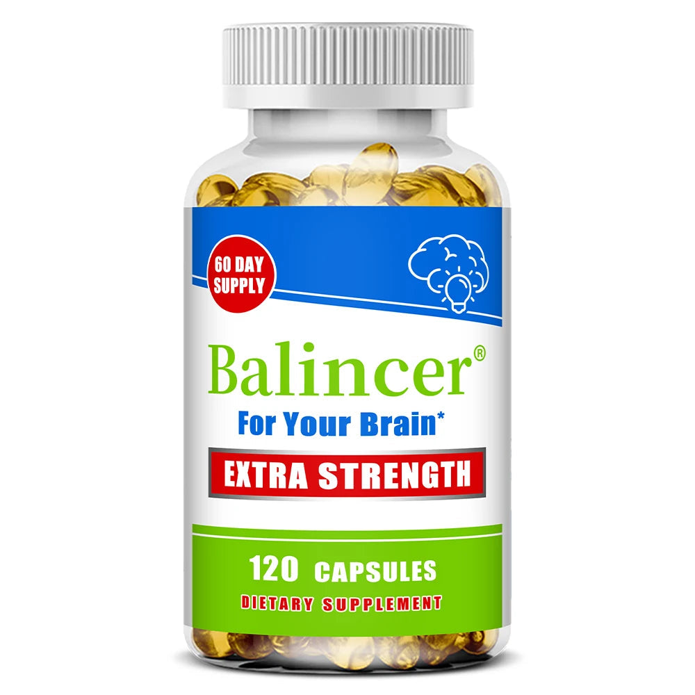 Vitamin D Capsules, Natural Brain Health Supplement, Support Cognitive Function, Memory, Concentration, Immune & Muscle Wellness Healthy supplements