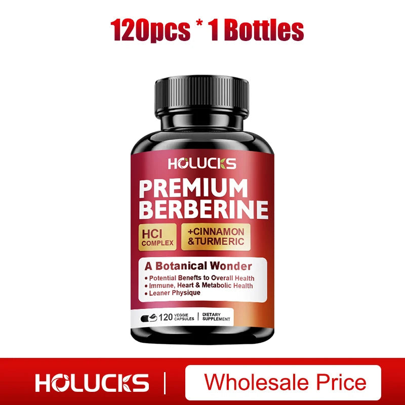 Berberine Supplements, with Cinnamon & Turmeric, Support Metabolic Health, Immune Balance & Wellness  for Daily Life Healthy supplements