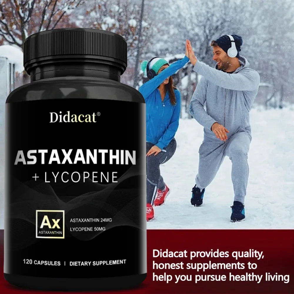 Astaxanthin Supplement for Men and Women | From Haematococcus Pluvialis Microalgae for Eye & Skin Health Support Healthy supplements