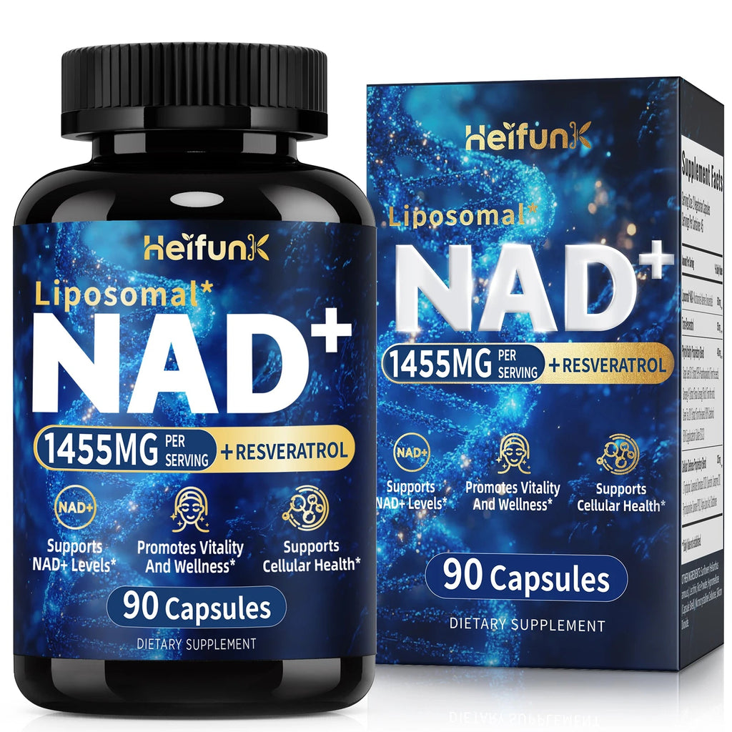 NAD+ Anti Aging Cell Booster Resveratrol Supplement Capsules with Niacinamide Support Cellular Health for Men & Women, Non-GMO Healthy supplements