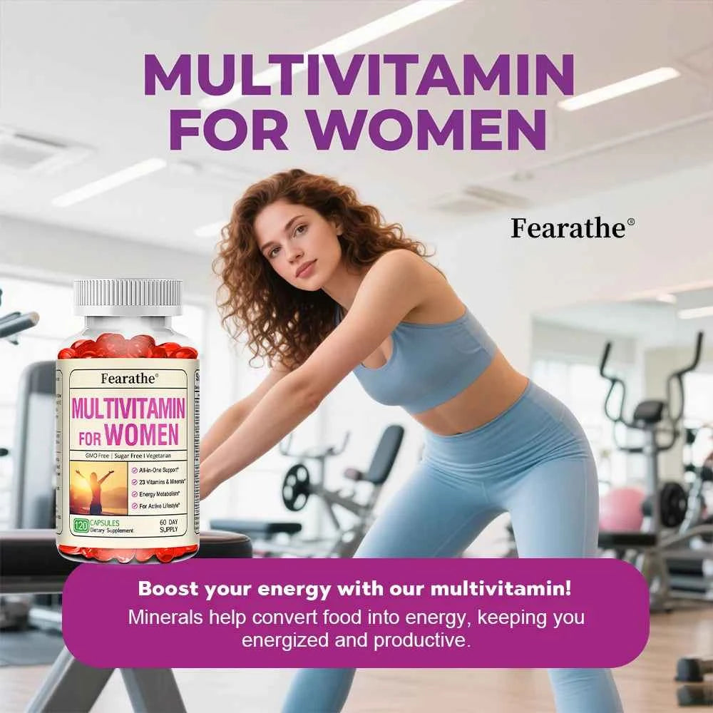 Women's Daily Multi Capsules - Antioxidant, Daily Multivitamin To Support Energy and Immune Health - 120 Capsules
