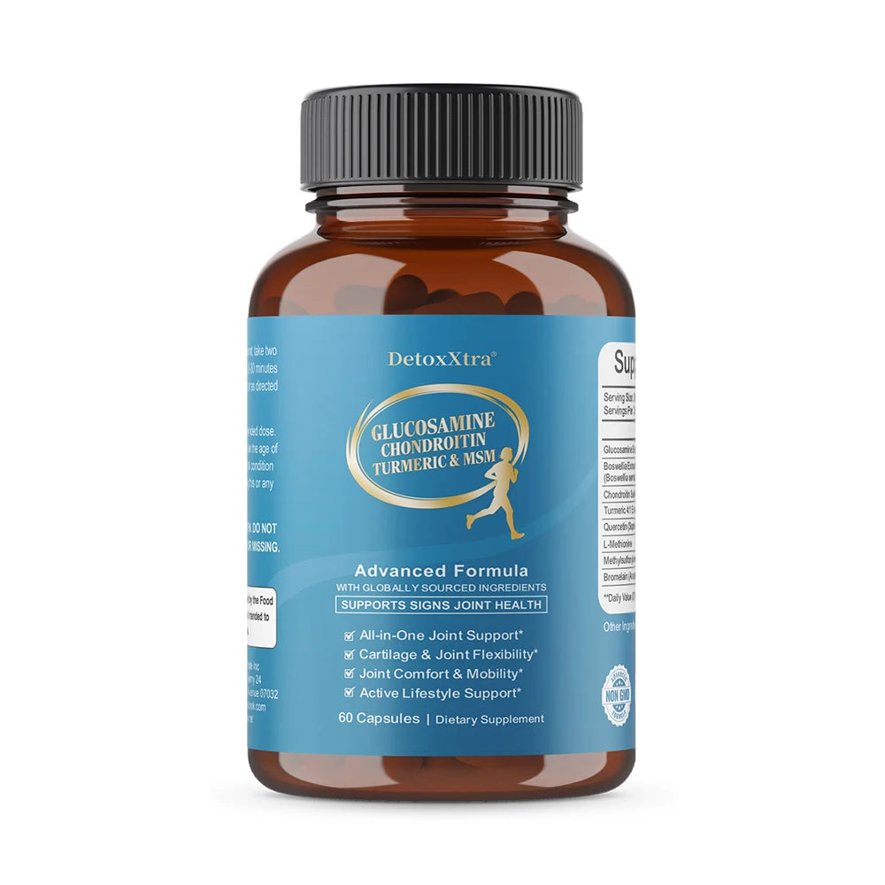 Glucosamine Chondroitin MSM | Joint Support Supplement Bone Health Support Flexibility & Cartilage Maintenance for Men & Woman Healthy supplements