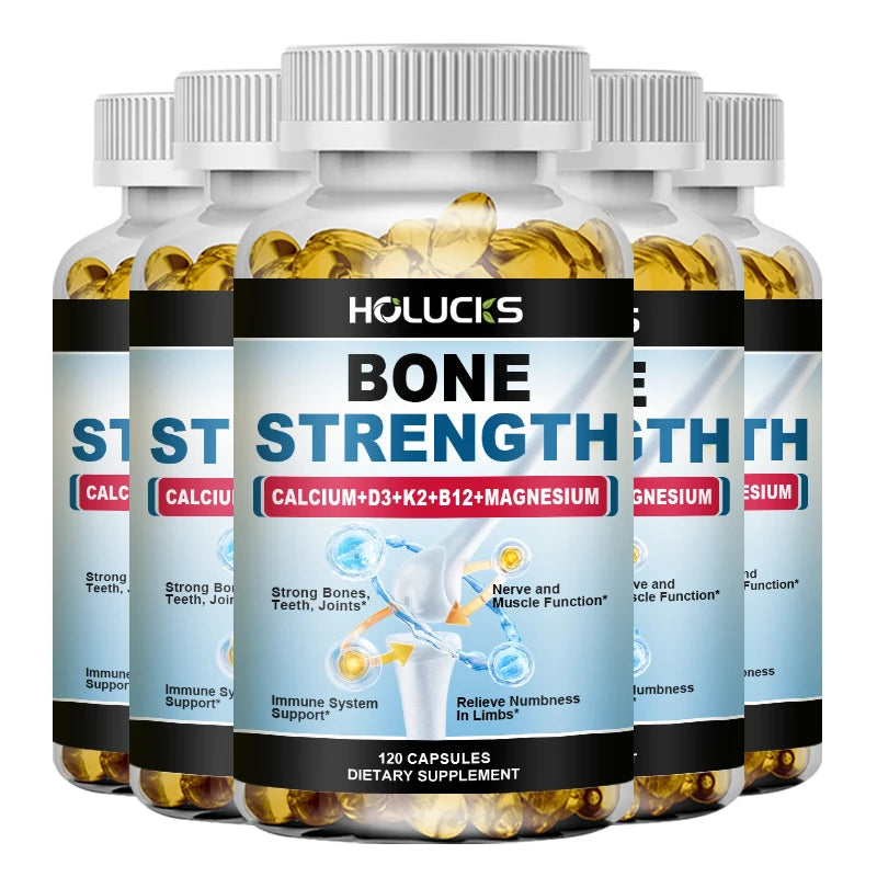 Bone Strength Complex with Calcium, D3, K2 & Magnesium, Supports Healthy Bones, Joint Mobility & Muscle Function for Adults Healthy supplements