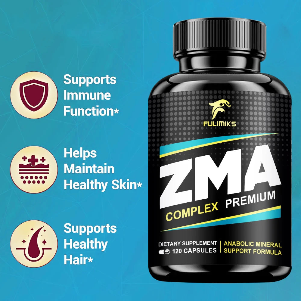 ZMA Supplements Capsules, with Zinc, Magnesium, Vitamin B-6, Support Energy, Overall Health, Joint, Suitable for Men & Women Healthy supplements