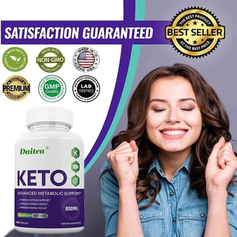 Keto Capsules 800mg - Weight Management, Burn Belly, Detoxification, Digestion, Immunity,Dietary Supplement