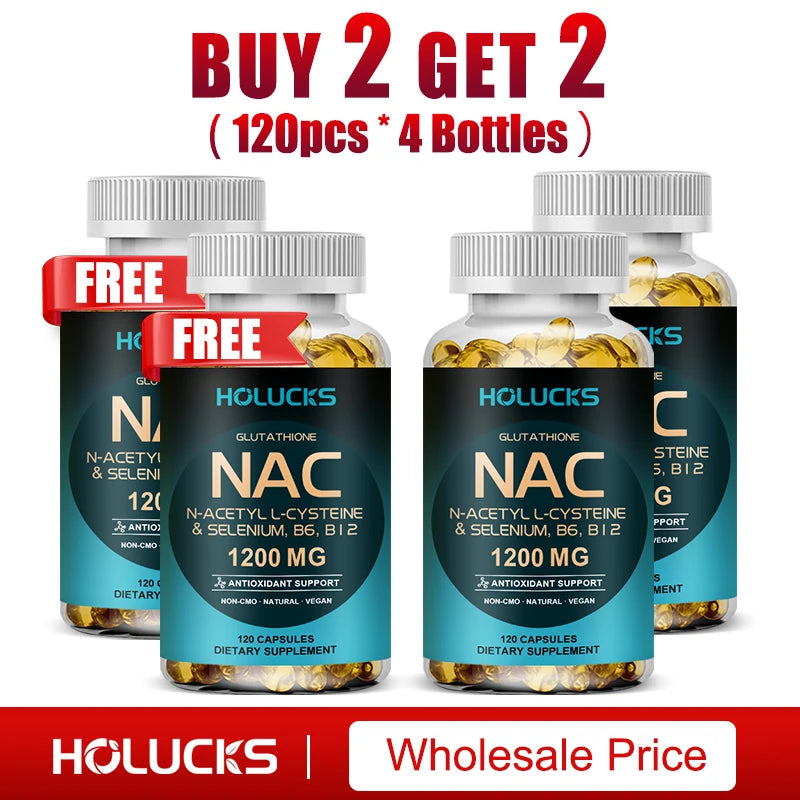 Natural NAC Supplement, Detox & Antioxidant, Anti-Aging, for Liver Health, Immune Support, Skin Care, Hair, Nails Healthy supplements
