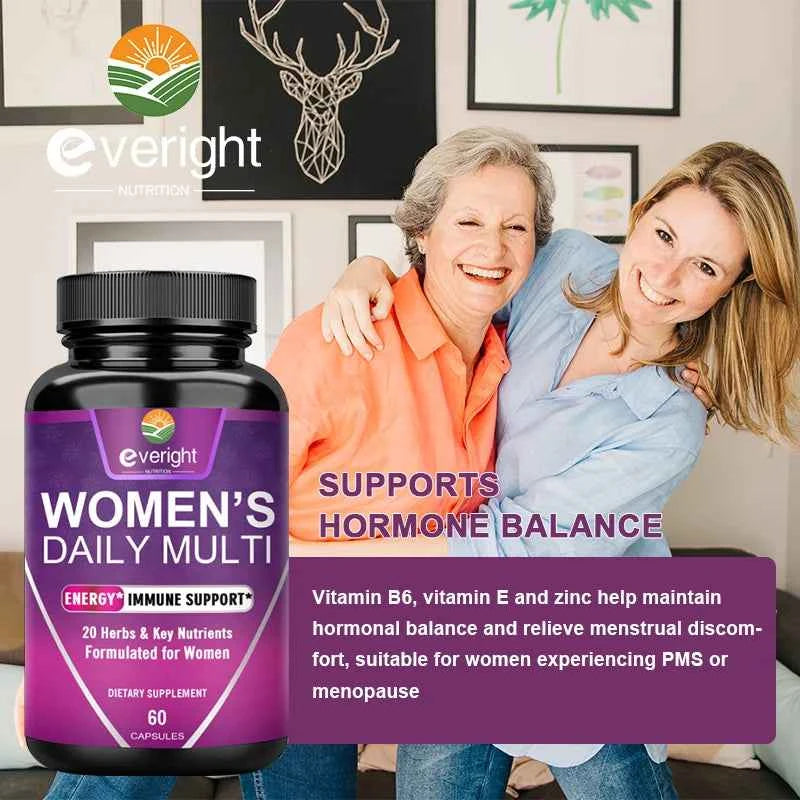 Multivitamin for Women: Supports Joints, Skin, Nails with Magnesium, Biotin, Calcium, Zinc, Selenium