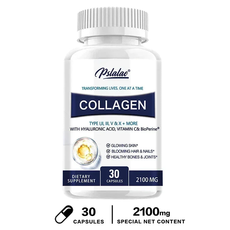 Collagen Capsules - Contains Vitamin C, Promotes Joint and Bone Health, Healthy Hair, Nails and Skin, Boosts Energy Healthy supplements